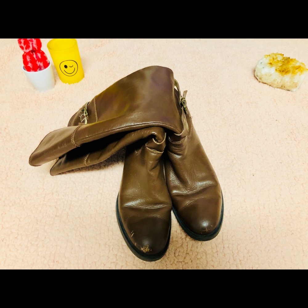 Brown Weathered Boots